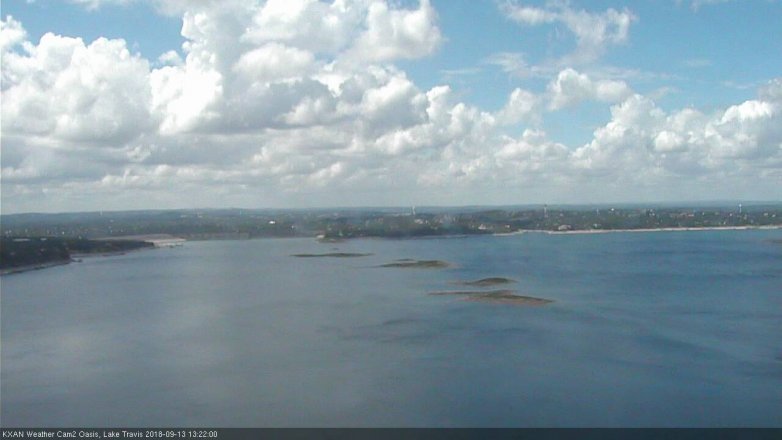 Lake Travis webcam, September 13, 2018 12:25 PM CT