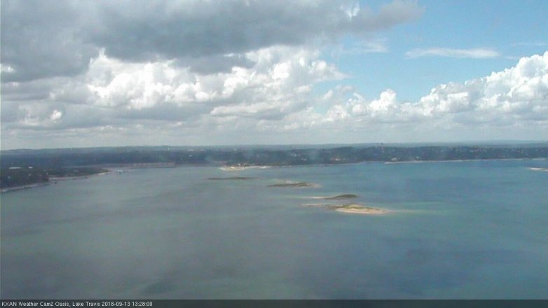 Lake Travis webcam, September 13, 2018 12:30 PM CT