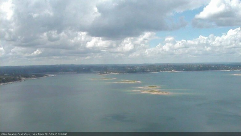 Lake Travis webcam, September 13, 2018 12:35 PM CT