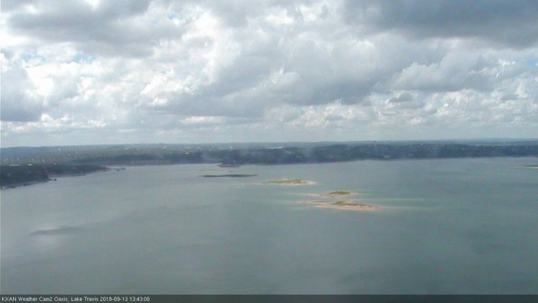 Lake Travis webcam, September 13, 2018 12:45 PM CT