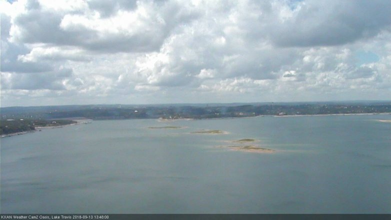 Lake Travis webcam, September 13, 2018 12:50 PM CT