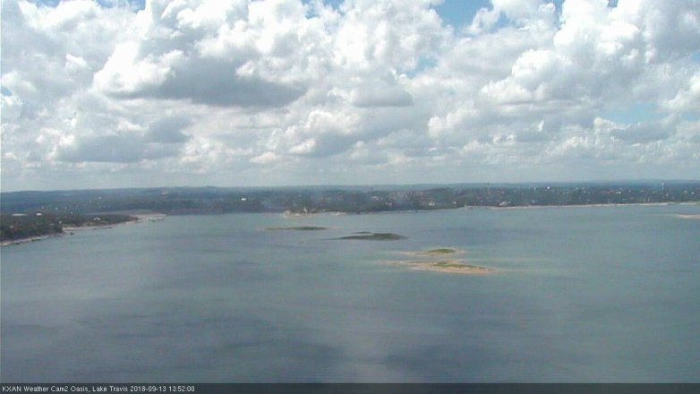 Lake Travis webcam, September 13, 2018 12:55 PM CT