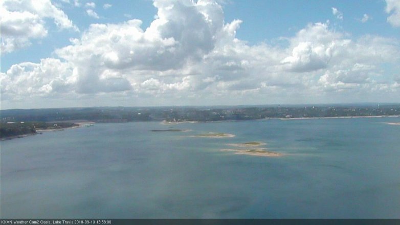 Lake Travis webcam, September 13, 2018 1:00 PM CT
