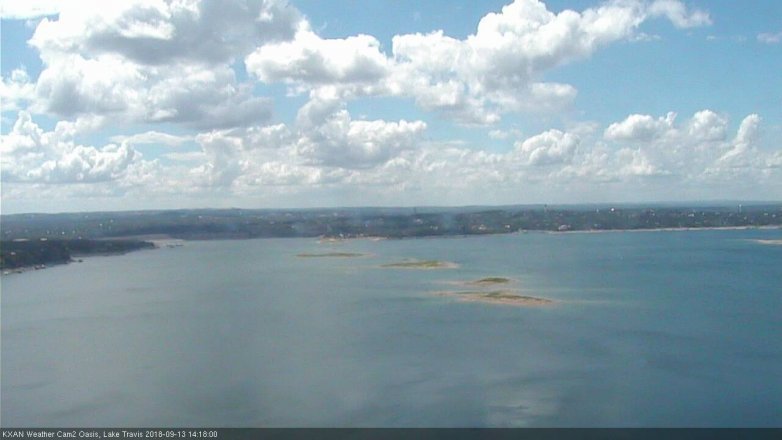 Lake Travis webcam, September 13, 2018 1:20 PM CT