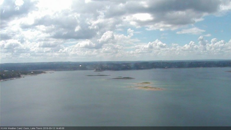 Lake Travis webcam, September 13, 2018 1:50 PM CT