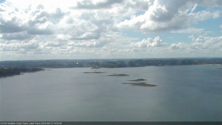 Lake Travis webcam, September 13, 2018 1:55 PM CT