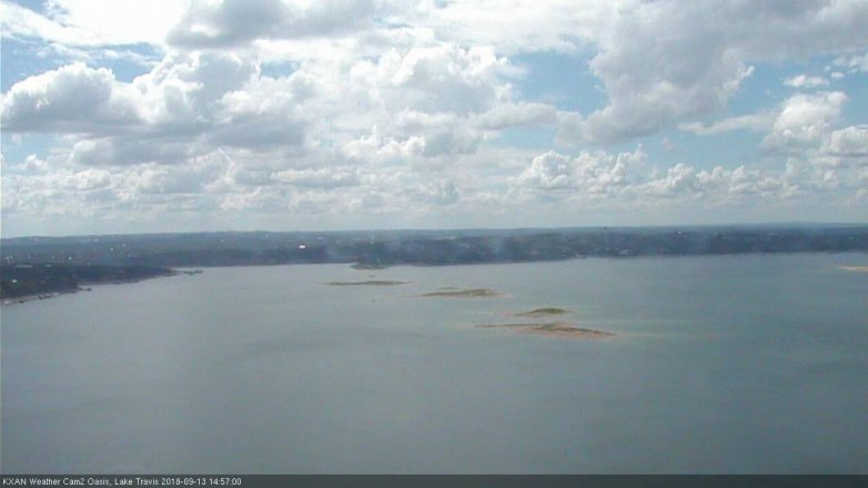 Lake Travis webcam, September 13, 2018 2:00 PM CT