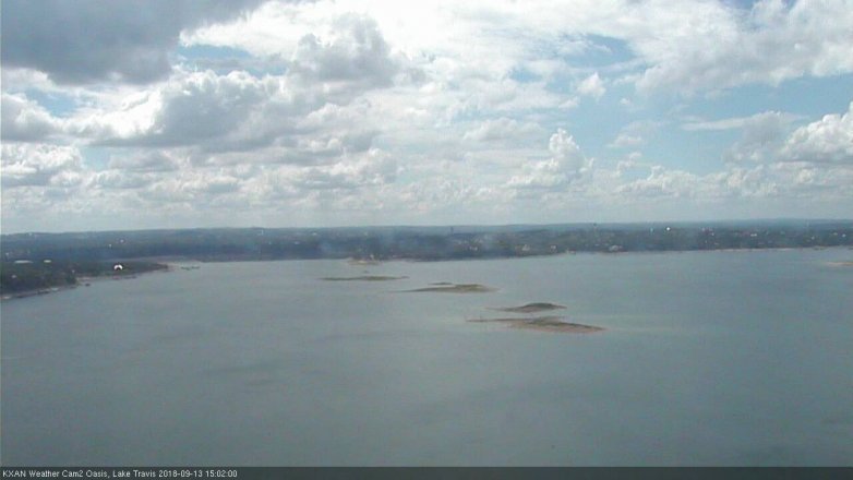 Lake Travis webcam, September 13, 2018 2:05 PM CT