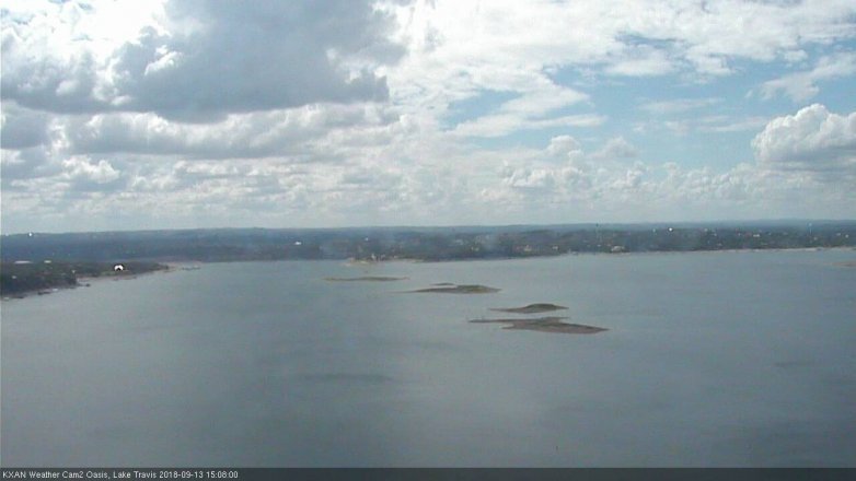 Lake Travis webcam, September 13, 2018 2:10 PM CT