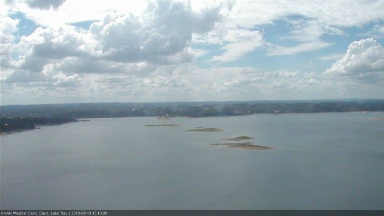 Lake Travis webcam, September 13, 2018 2:15 PM CT