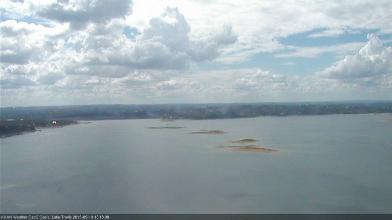 Lake Travis webcam, September 13, 2018 2:20 PM CT