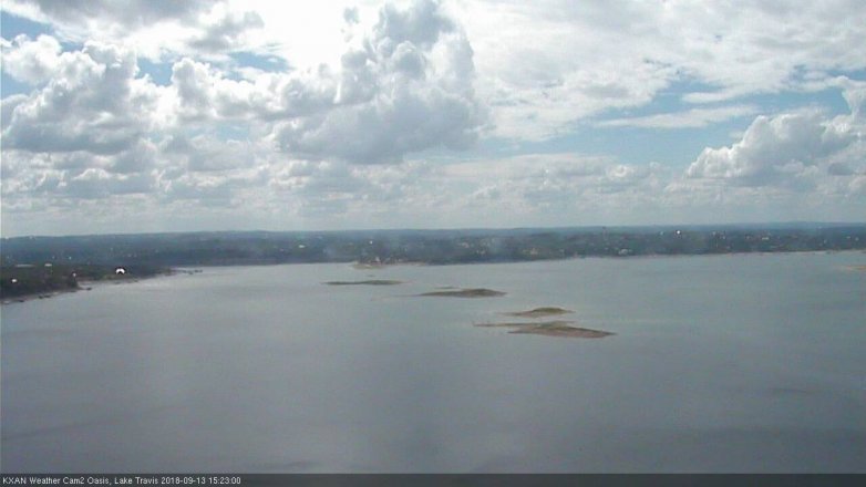 Lake Travis webcam, September 13, 2018 2:25 PM CT