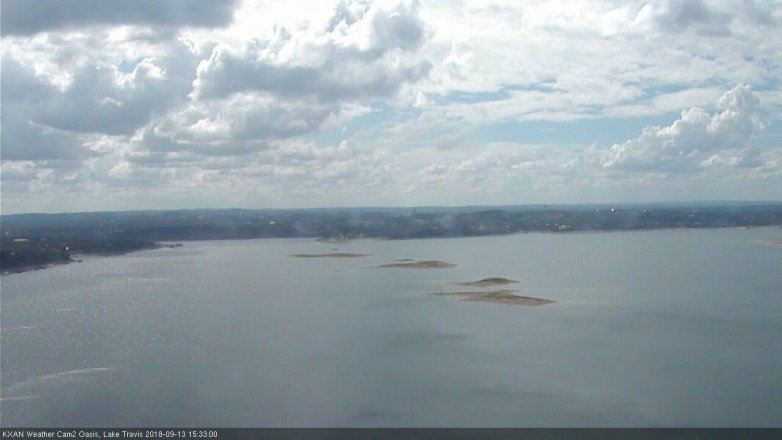 Lake Travis webcam, September 13, 2018 2:35 PM CT