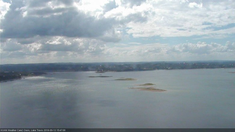 Lake Travis webcam, September 13, 2018 2:50 PM CT