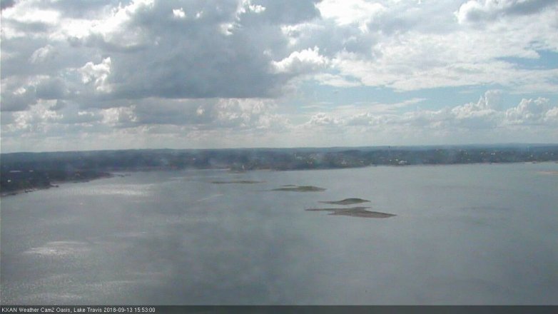 Lake Travis webcam, September 13, 2018 2:55 PM CT