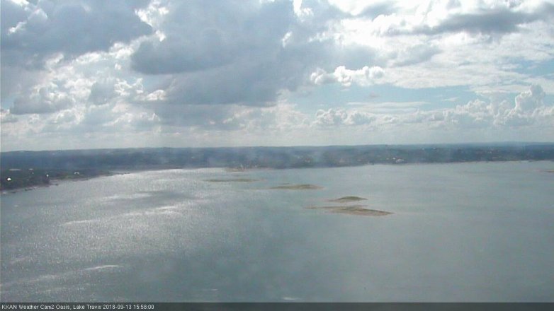 Lake Travis webcam, September 13, 2018 3:00 PM CT