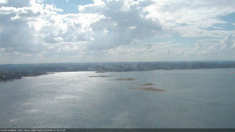 Lake Travis webcam, September 13, 2018 3:15 PM CT