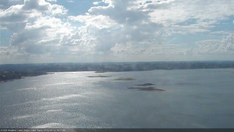 Lake Travis webcam, September 13, 2018 3:20 PM CT