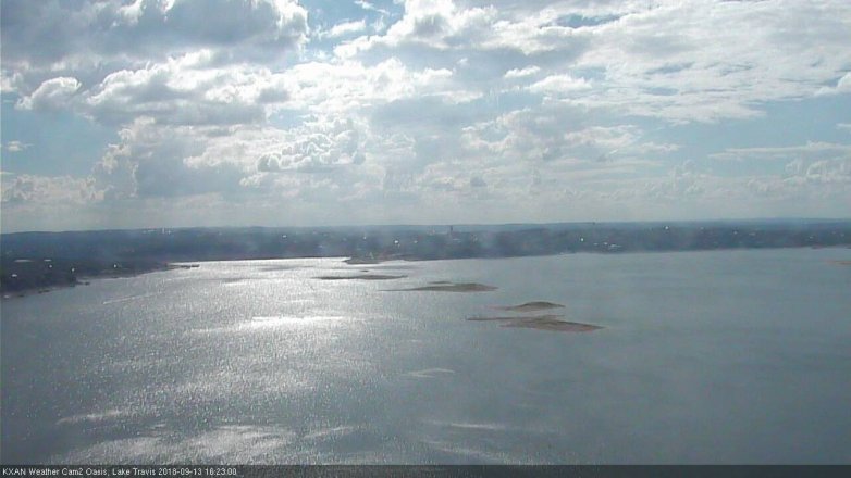 Lake Travis webcam, September 13, 2018 3:25 PM CT