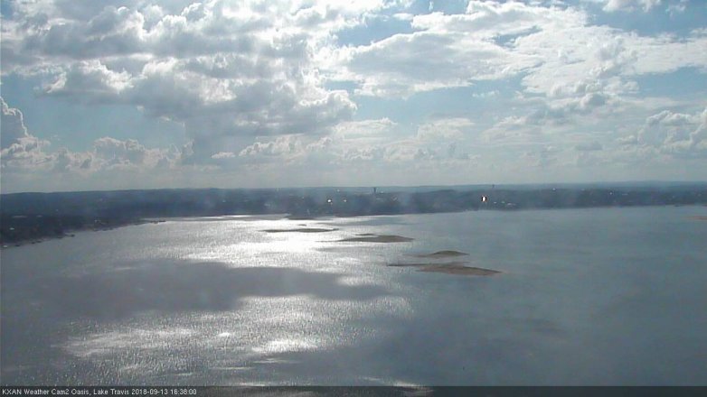 Lake Travis webcam, September 13, 2018 3:40 PM CT