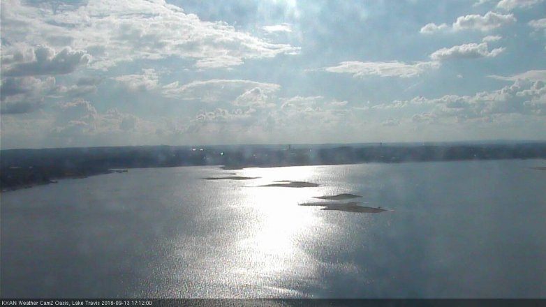 Lake Travis webcam, September 13, 2018 4:15 PM CT