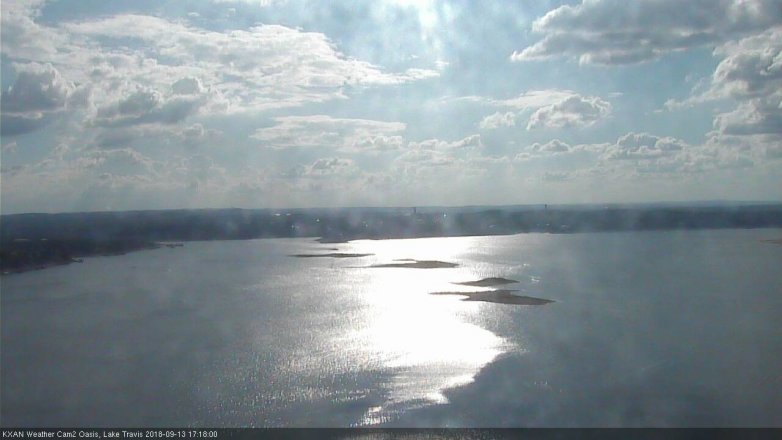 Lake Travis webcam, September 13, 2018 4:20 PM CT