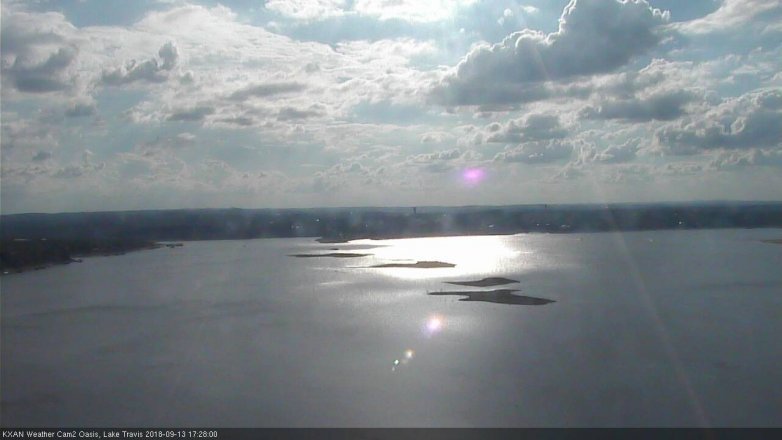 Lake Travis webcam, September 13, 2018 4:30 PM CT
