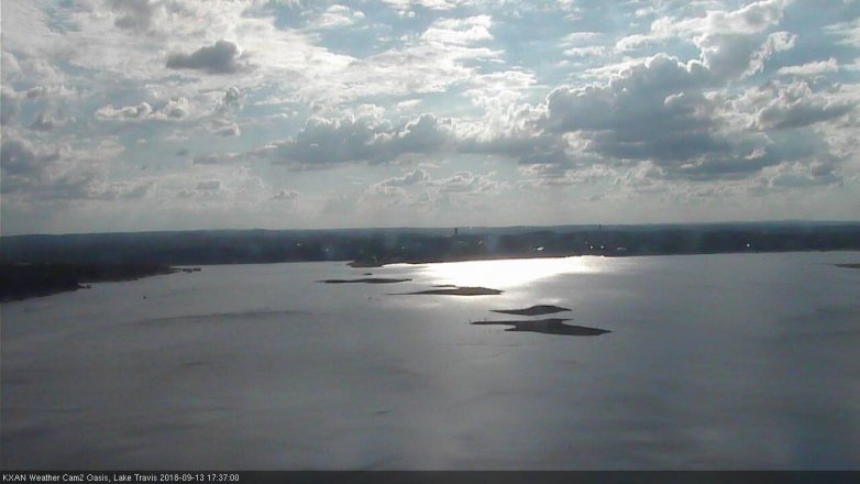 Lake Travis webcam, September 13, 2018 4:40 PM CT
