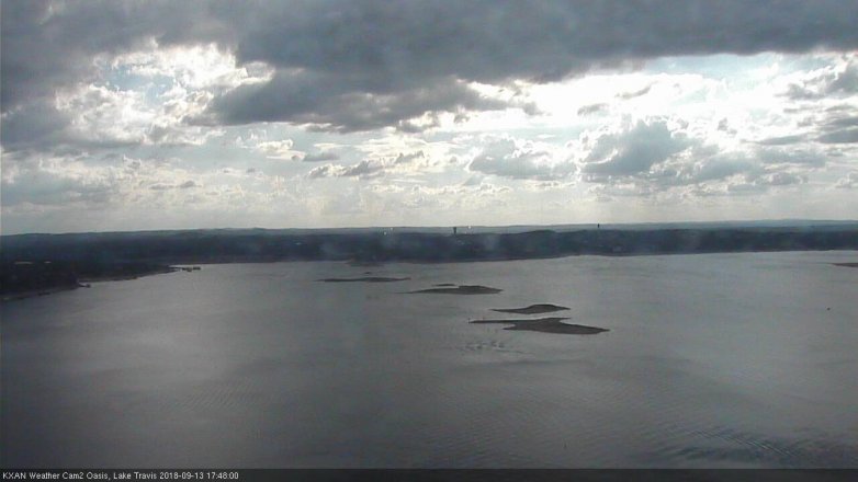 Lake Travis webcam, September 13, 2018 4:50 PM CT