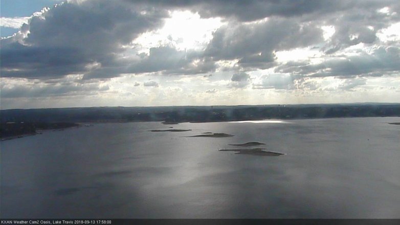 Lake Travis webcam, September 13, 2018 5:00 PM CT