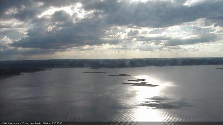 Lake Travis webcam, September 13, 2018 5:10 PM CT