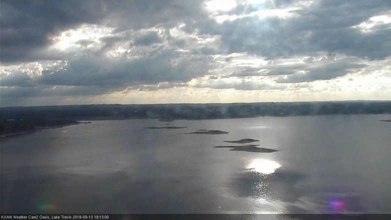 Lake Travis webcam, September 13, 2018 5:15 PM CT