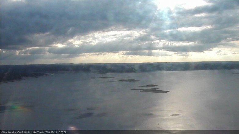 Lake Travis webcam, September 13, 2018 5:25 PM CT
