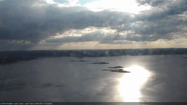 Lake Travis webcam, September 13, 2018 5:30 PM CT