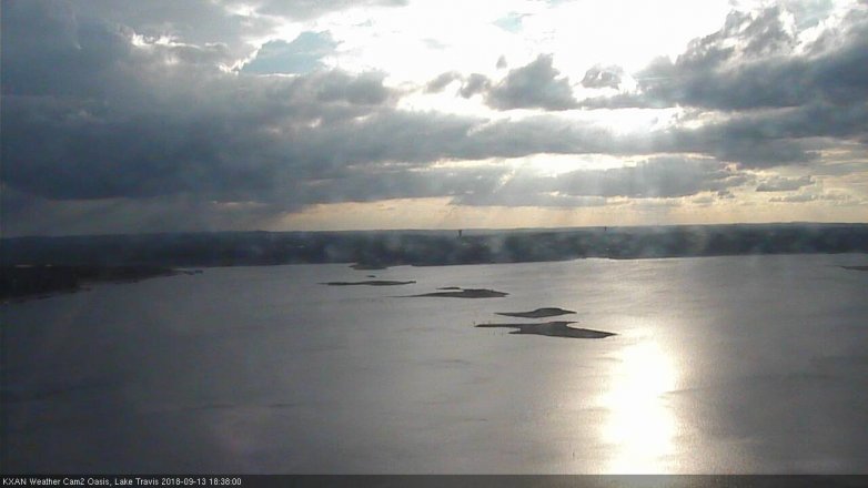 Lake Travis webcam, September 13, 2018 5:40 PM CT