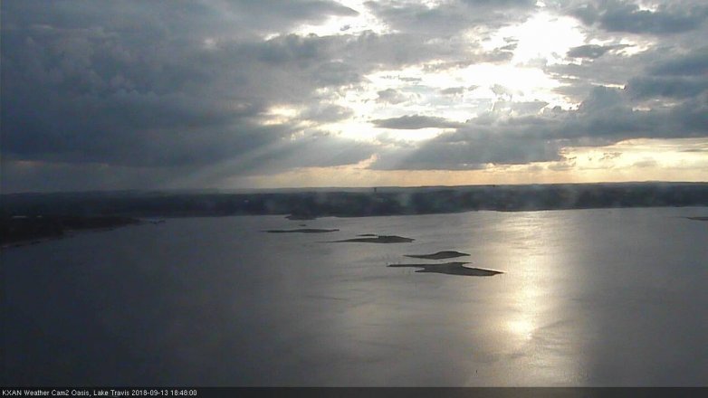 Lake Travis webcam, September 13, 2018 5:50 PM CT