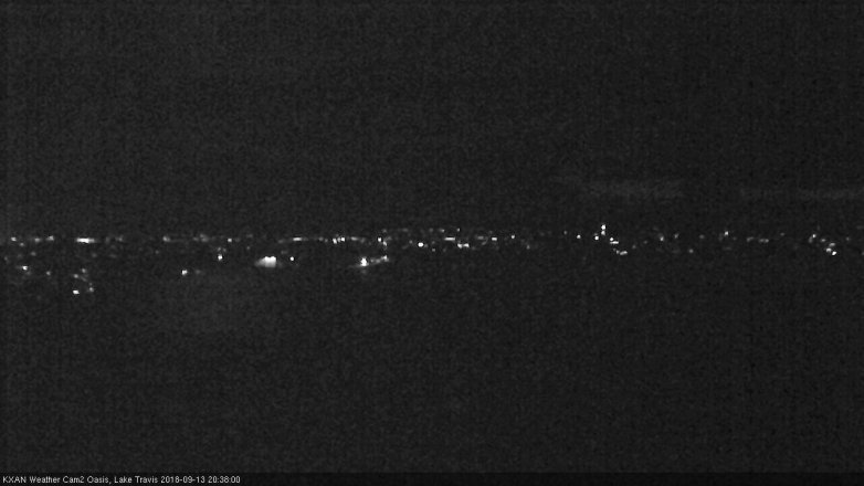 Lake Travis webcam, September 13, 2018 7:40 PM CT