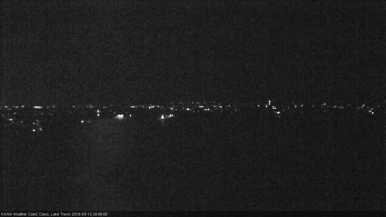 Lake Travis webcam, September 13, 2018 7:50 PM CT