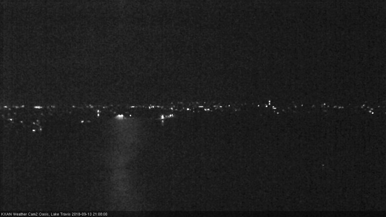 Lake Travis webcam, September 13, 2018 8:10 PM CT