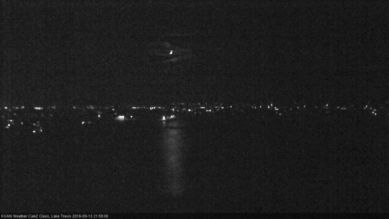 Lake Travis webcam, September 13, 2018 9:00 PM CT