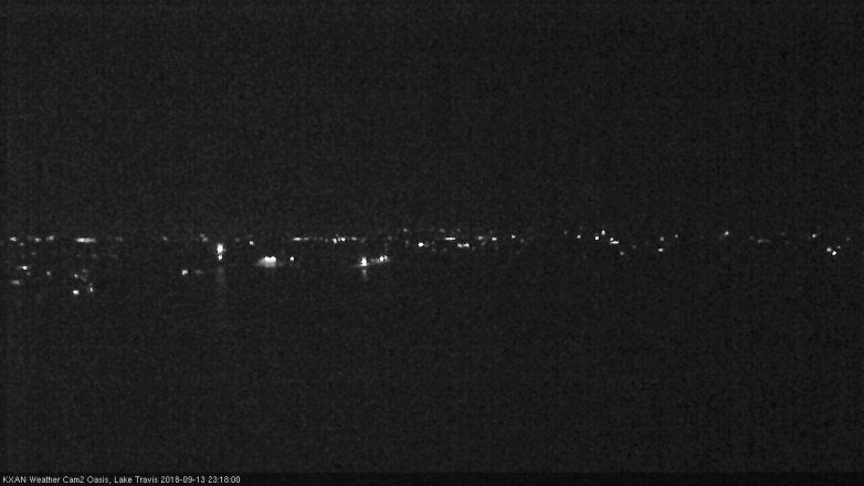 Lake Travis webcam, September 13, 2018 10:20 PM CT