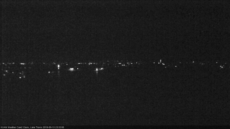 Lake Travis webcam, September 13, 2018 10:35 PM CT