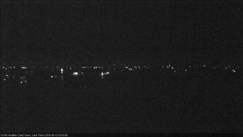 Lake Travis webcam, September 13, 2018 10:55 PM CT