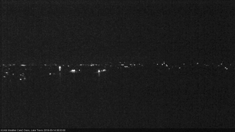 Lake Travis webcam, September 13, 2018 11:05 PM CT