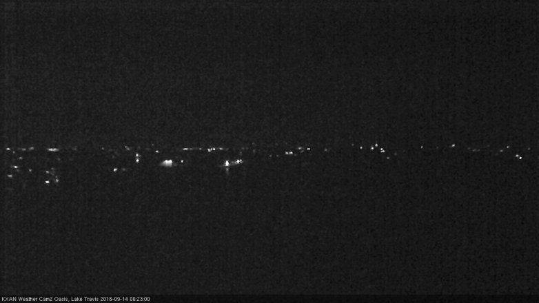 Lake Travis webcam, September 13, 2018 11:25 PM CT