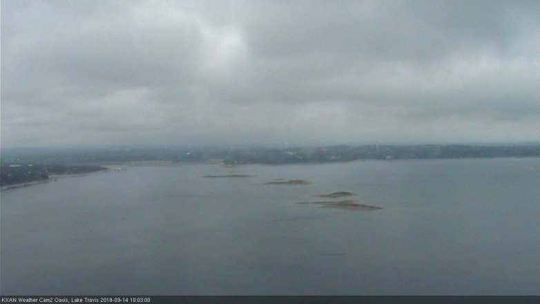 Lake Travis webcam, September 14, 2018 9:05 AM CT
