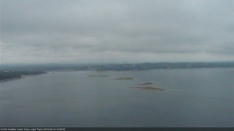 Lake Travis webcam, September 14, 2018 9:10 AM CT