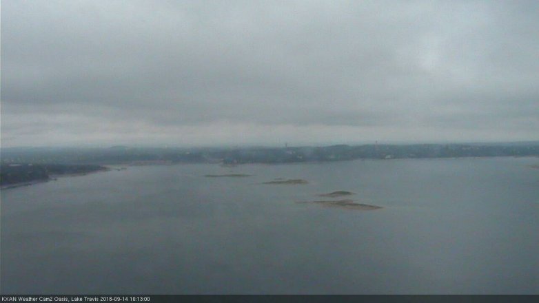 Lake Travis webcam, September 14, 2018 9:15 AM CT
