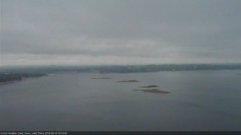 Lake Travis webcam, September 14, 2018 9:20 AM CT