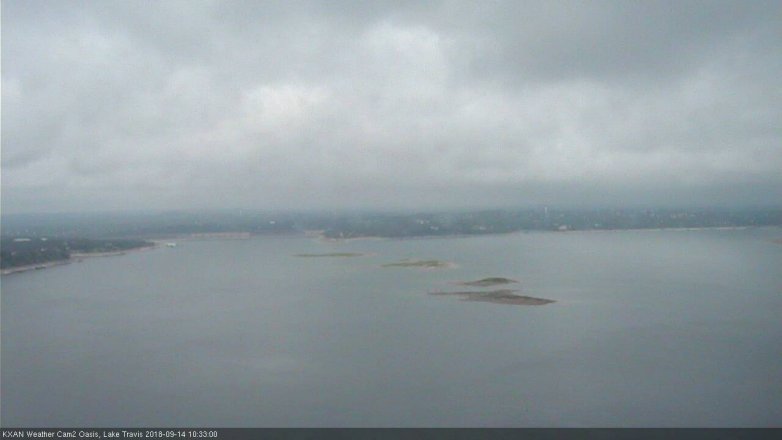 Lake Travis webcam, September 14, 2018 9:35 AM CT